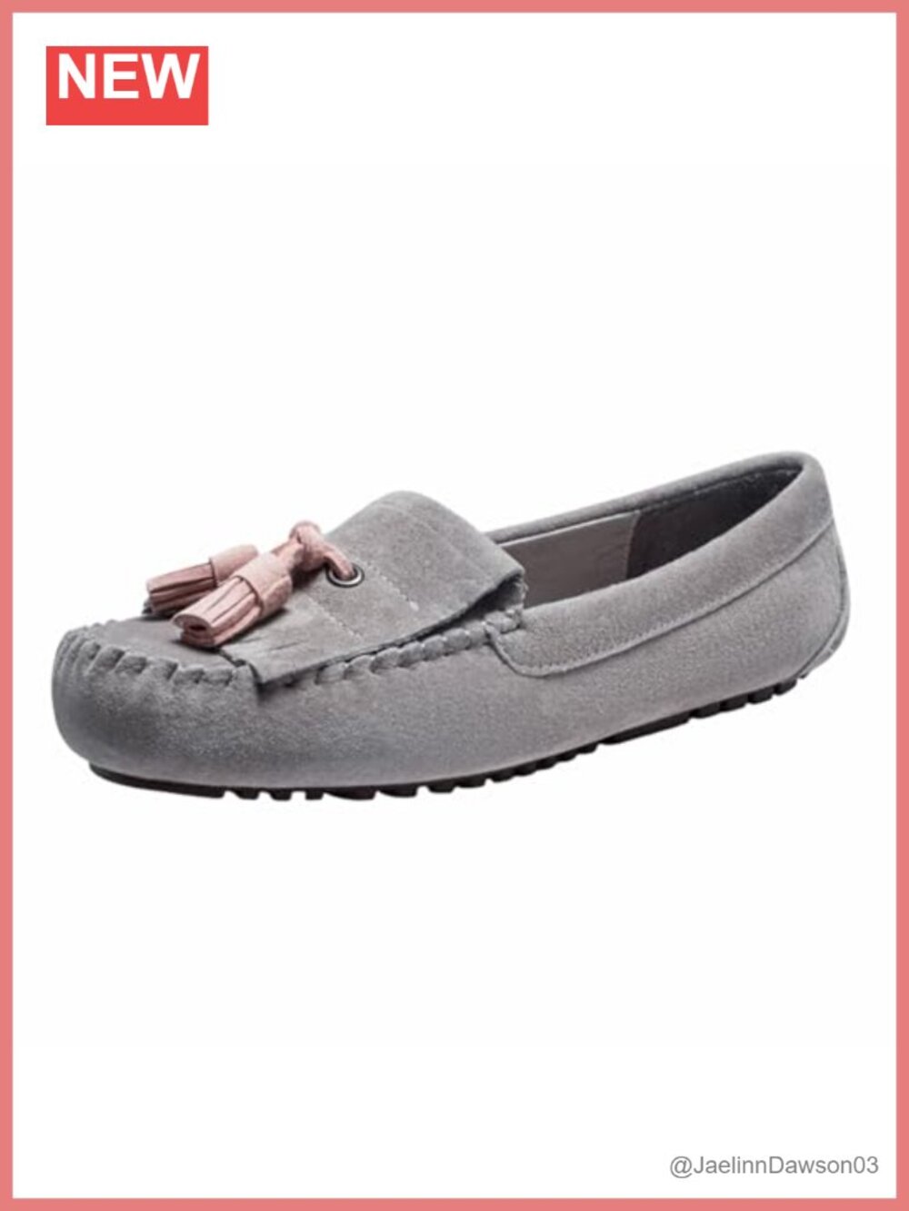 Suede Tassel Slip On Driving Loafers Flat Women's Shoes